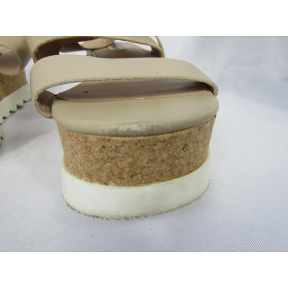 Women's Summer Sandal Steve Madden Light Brown Platform Krista Size 9 - Picture 3 of 10